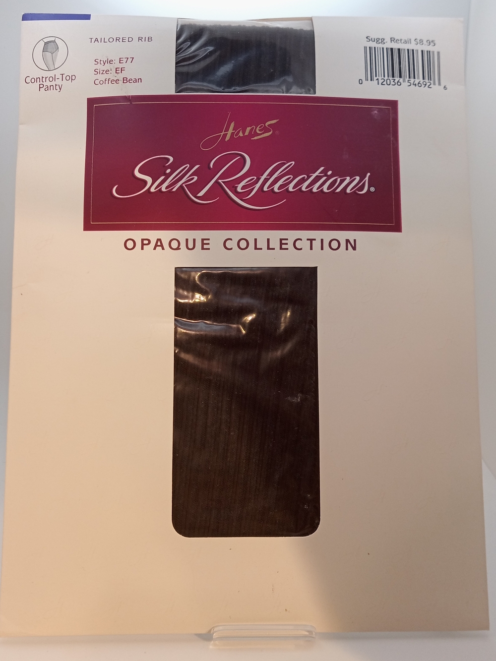 Bundle 3 for $15  Hanes Vintage Tailored Ribbed Control-Top Pantyhose E77 Sz EF!